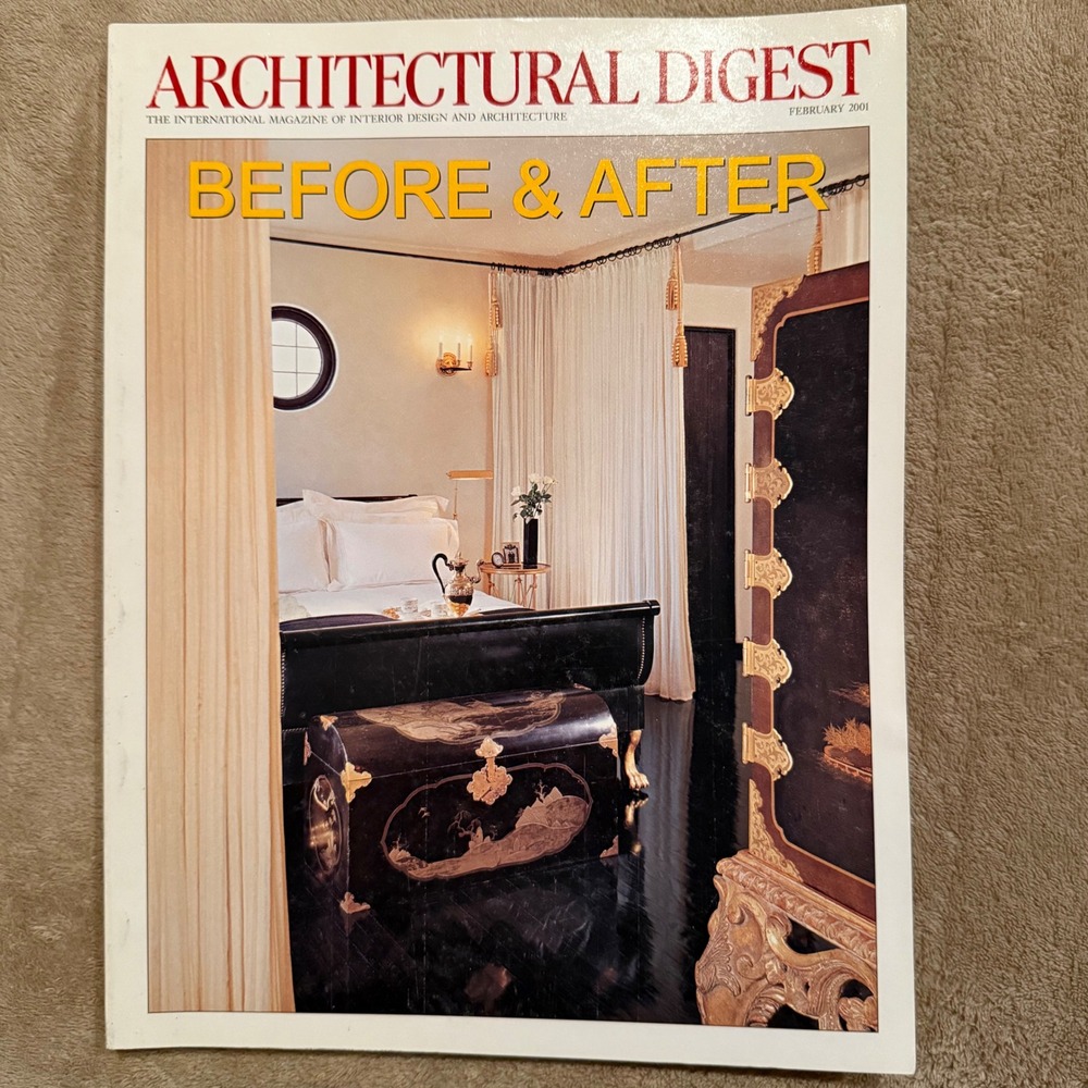 Architectural Digest Magazine February 2001 Before & After Issue Condé Nast
